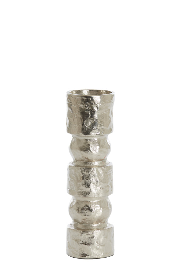 Candle holder 9x31 cm AKTA raw nickel