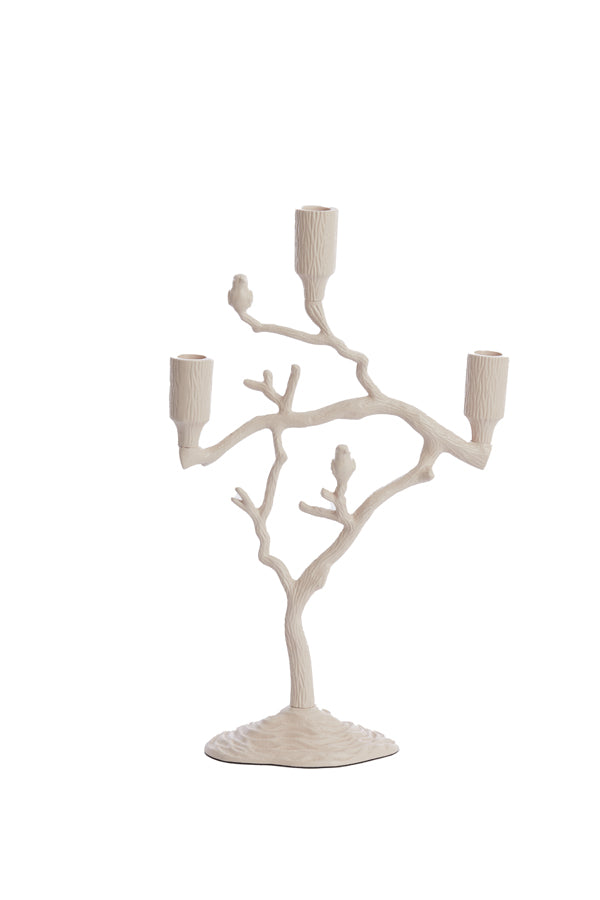 Candle stick 3L 26x11x42 cm JARDIA cream