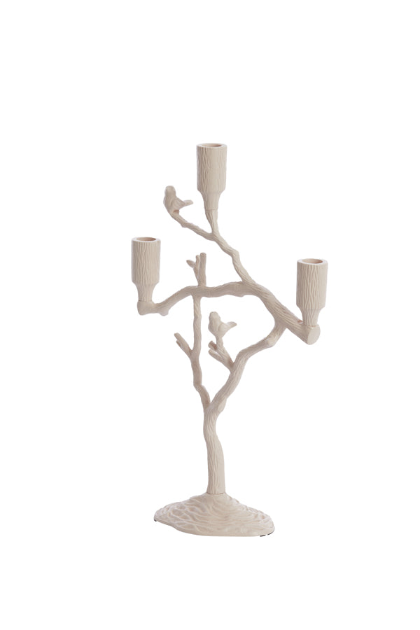 Candle stick 3L 26x11x42 cm JARDIA cream