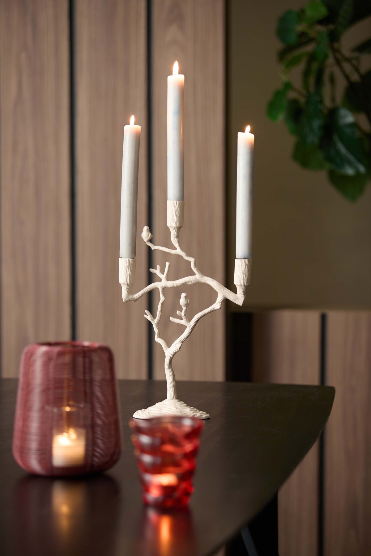 Candle stick 3L 26x11x42 cm JARDIA cream