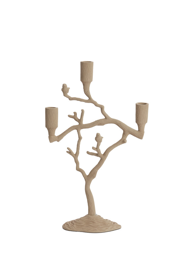 Candle stick 3L 26x11x42 cm JARDIA sand