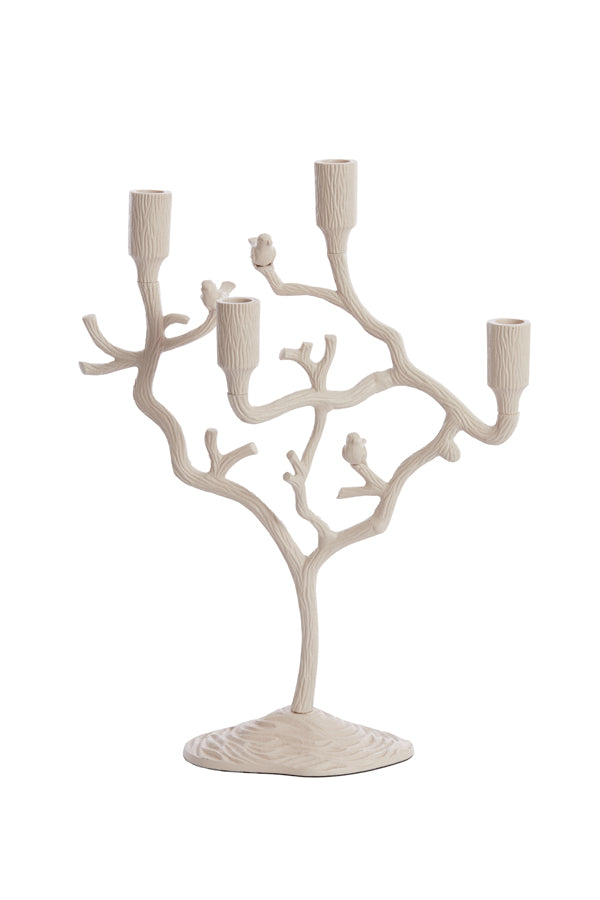 Candle stick 4L 35x14x47 cm JARDIA cream
