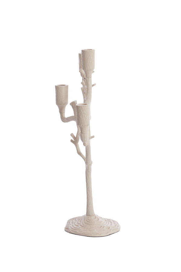Candle stick 4L 35x14x47 cm JARDIA cream