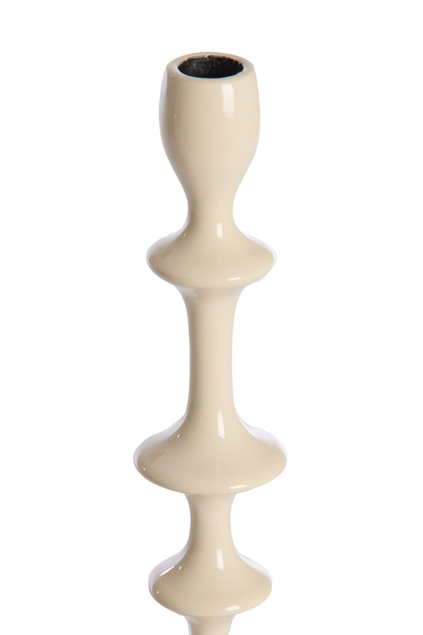 Candle stick 12x36 cm VICARI shiny cream