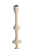 Candle stick 14x43 cm VICARI shiny cream
