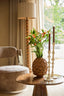 Candle stick 14x43 cm VICARI shiny cream
