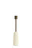 Candle stick 5x28 cm YASILO dark bronze+shiny cream
