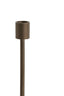 Candle stick 5x28 cm YASILO dark bronze+shiny cream