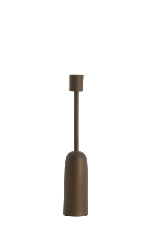 Candle stick 5x28 cm YASILO dark bronze