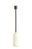 Candle stick 5x38 cm YASILO dark bronze+shiny cream