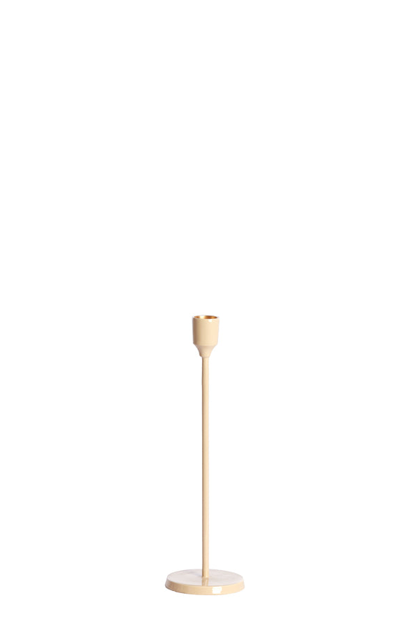 Candle stick 7,5x25,5 cm KAYIN shiny cream