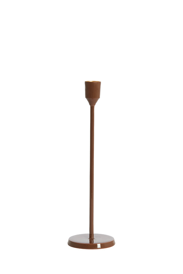 Candle stick 7,5x25,5 cm KAYIN shiny dark brown