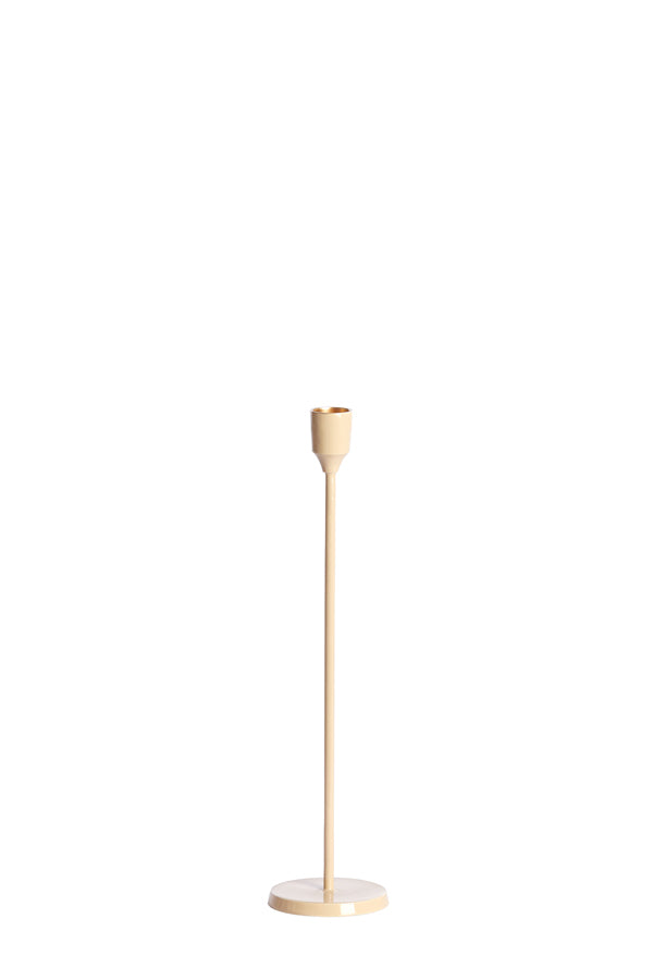 Candle stick 7,5x30,5 cm KAYIN shiny cream