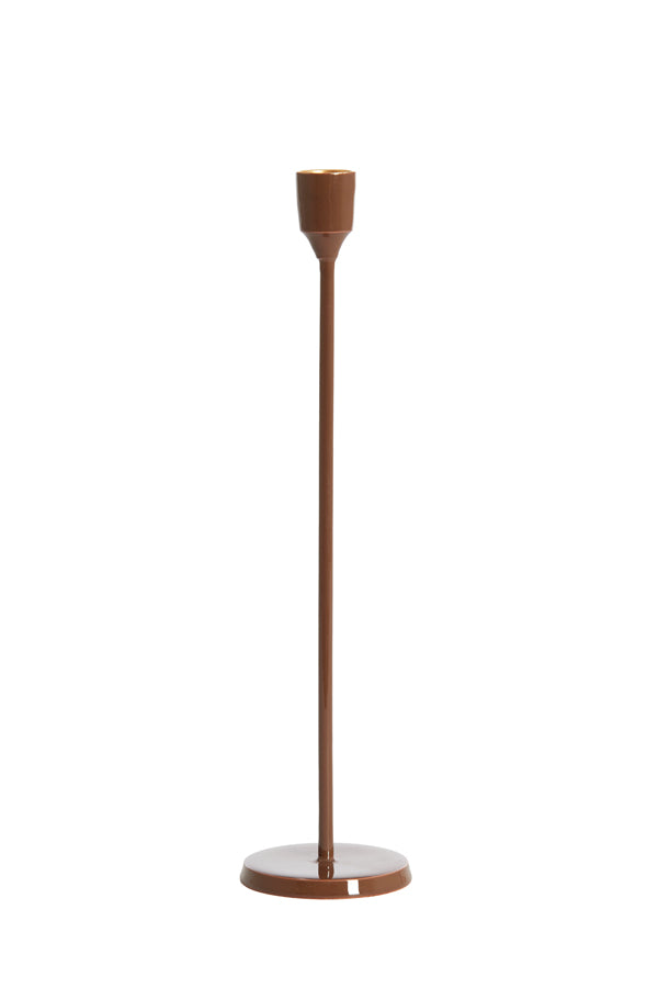 Candle stick 7,5x30,5 cm KAYIN shiny dark brown