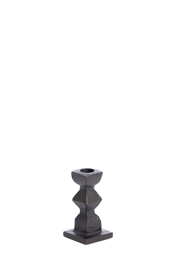Candle stick 5,5x5,5x10,5 cm KAWYA black
