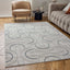 Carmel Cream-Blue Geometric Rug | 6070