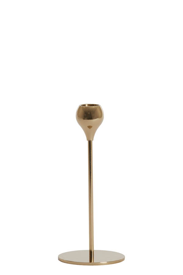 Candle stick 8,5x20 cm SAMUI gold