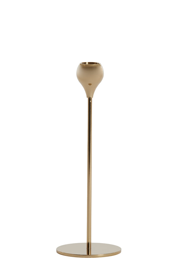Candle stick 8,5x25 cm SAMUI gold