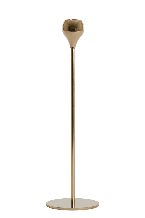 Candle stick 8,5x30 cm SAMUI gold