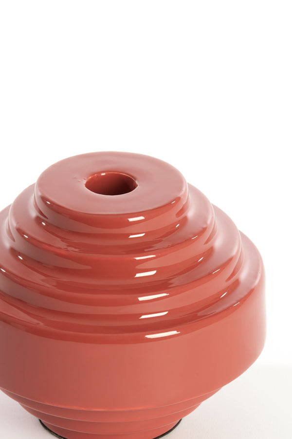 Candle stick 13x10,5 cm WANHATI shiny coral