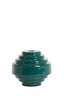 Candle stick 13x10,5 cm WANHATI shiny dark green