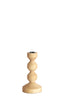 Candle stick 12x18 cm DOZZA wood matt natural