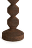 Candle stick 12x18 cm DOZZA wood matt dark brown
