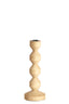 Candle stick 12x25 cm DOZZA wood matt natural