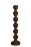 Candle stick 12x37 cm DOZZA wood matt dark brown