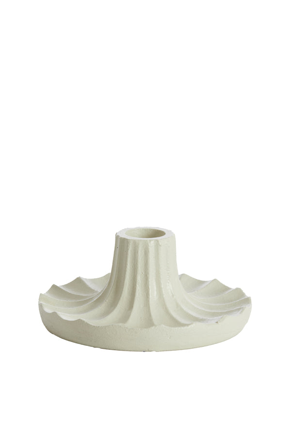 Candle stick 12x6 cm MERIDA cream