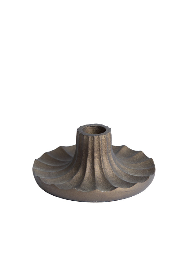 Candle stick 12x6 cm MERIDA dark bronze
