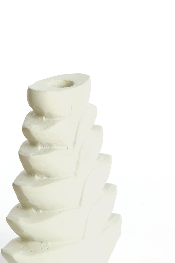 Candle stick 13x6x18 cm BATALIO cream