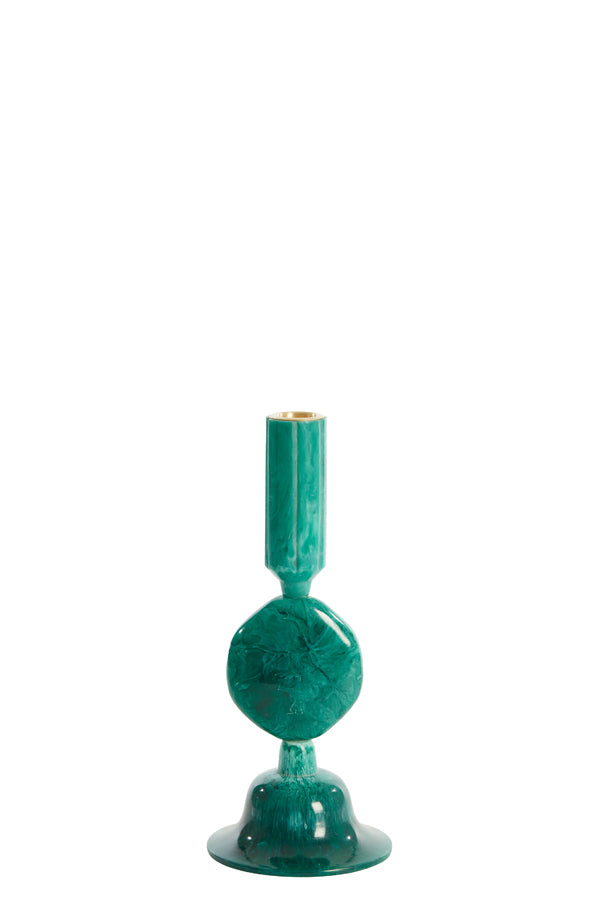 Candle stick 10x25 cm KUMOPA petrol