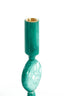 Candle stick 10x25 cm KUMOPA petrol