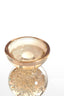 Candle stick 10x26,5 cm ITINGA glass bubble amber