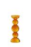 Candle stick 10x26,5 cm ITINGA glass orange