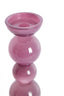 Candle stick 9,5x34 cm ITINGA glass milky purple