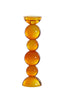 Candle stick 9,5x34 cm ITINGA glass orange