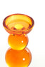 Candle stick 9,5x34 cm ITINGA glass orange
