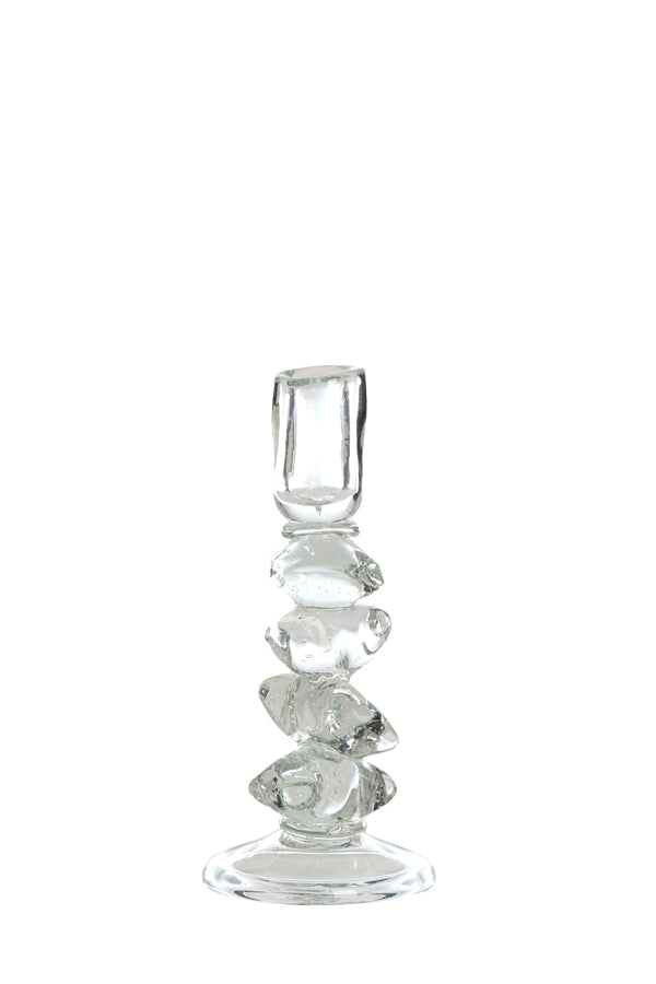 Candle stick 11x24,5 cm ESTIVA glass clear