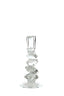 Candle stick 11x24,5 cm ESTIVA glass clear