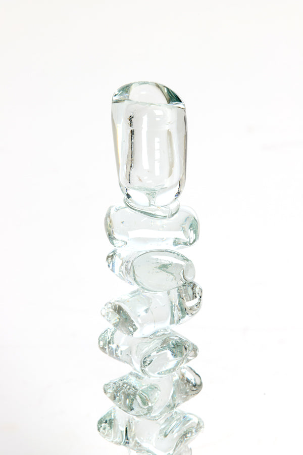 Candle stick 11x24,5 cm ESTIVA glass clear