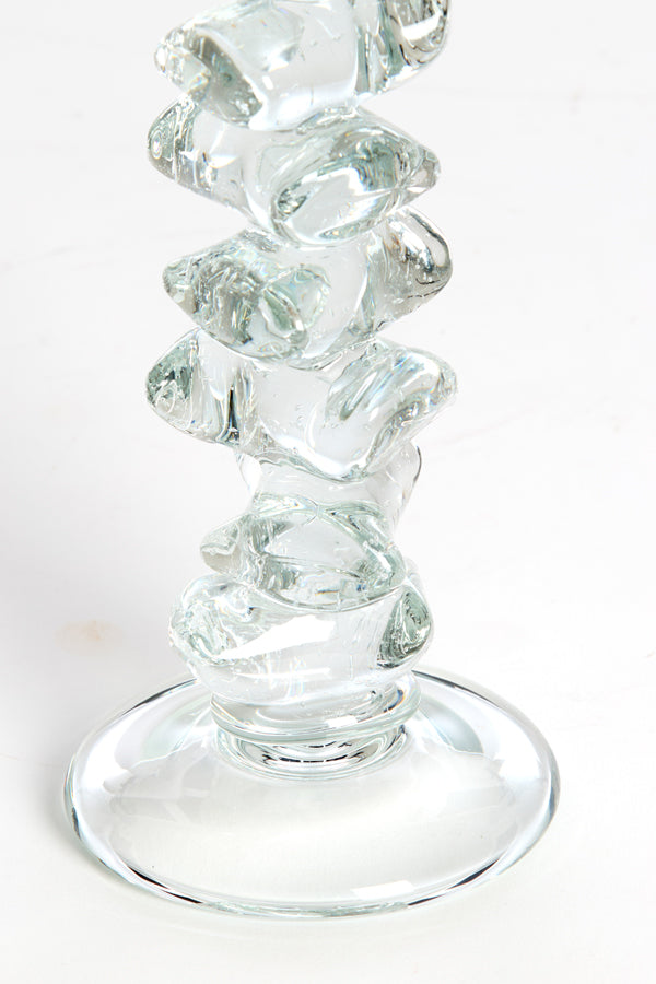 Candle stick 11x24,5 cm ESTIVA glass clear