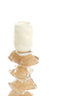 Candle stick 11,5x29,5 cm ESTINA cream+brown