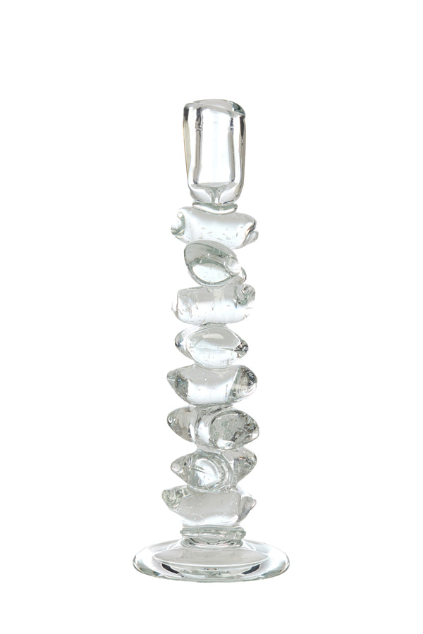 Candle stick 11x34 cm ESTIVA glass clear