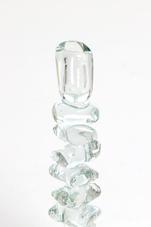 Candle stick 11x34 cm ESTIVA glass clear