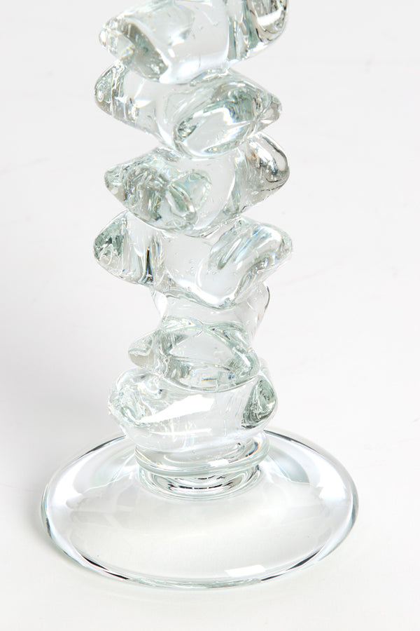 Candle stick 11x34 cm ESTIVA glass clear
