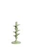 Candle stick 12x25 cm PARANA matt mint green