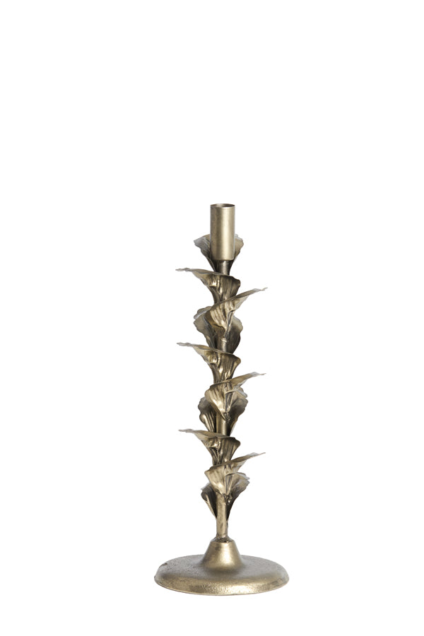Candle stick 12x33 cm PARANA bronze