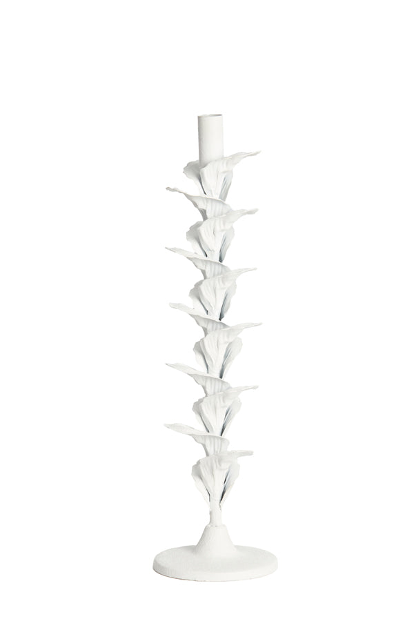 Candle stick 12x41 cm PARANA matt cream